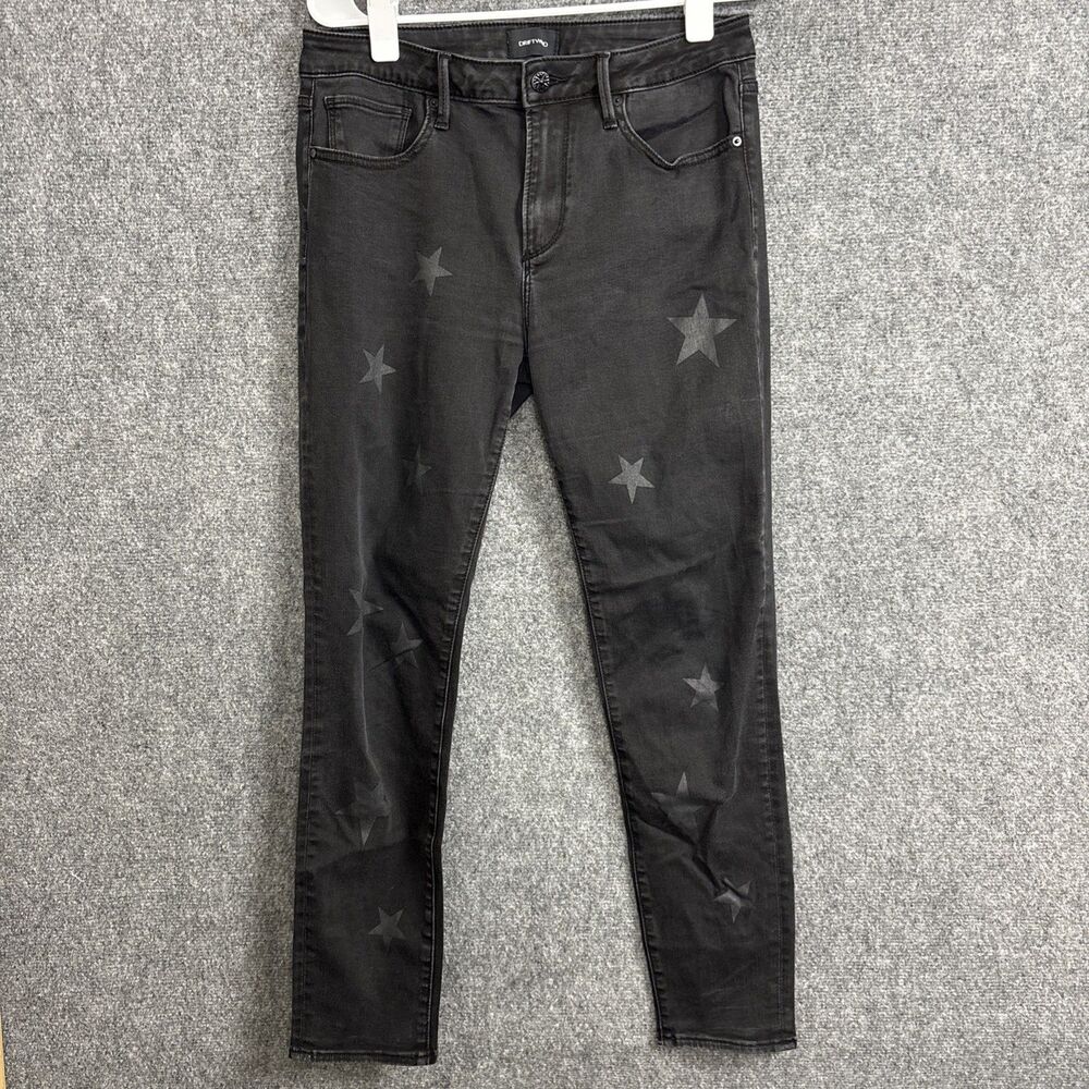 Driftwood Jackie Star Jeans Womens Size 29 Black Ankle Stretch